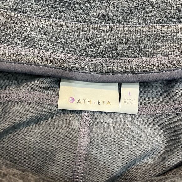 Athleta Techie Terry Drawstring Mini Skirt Activewear Knit Size Large - Picture 5 of 5